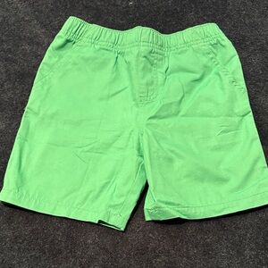 Men's Lime Green Elastic Waist Shorts